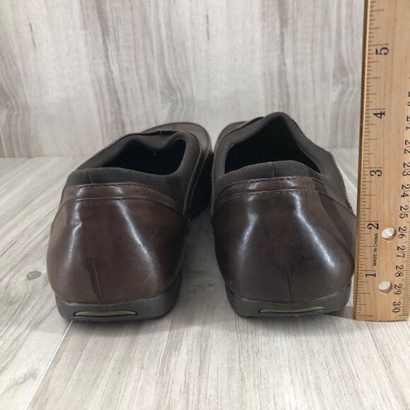 Earth Shoes Womens 8.5B Reflect Brown Leather Slip On Comfort Loafers - Picture 9 of 10